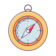 safari compass vector icon, safari compass vector illustration -simple illustration of safari compass, perfect for safari compass logos and icons and themed design 