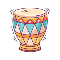 tribal drum vector icon, tribal drum vector illustration -simple illustration of tribal drum, perfect for tribal drum logos and icons and themed design 