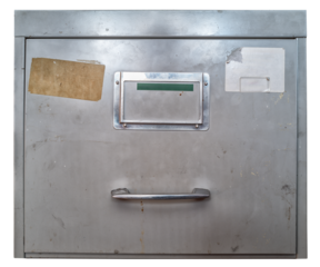 tiroir classeur dossiers suspendus vintage, PNG sur fond transparent