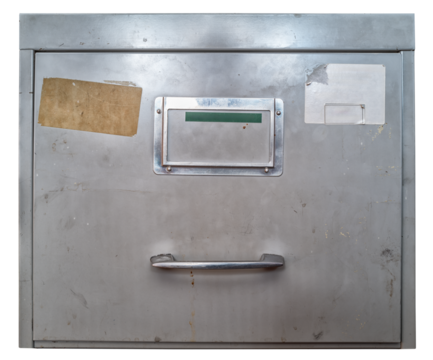tiroir classeur dossiers suspendus vintage, PNG sur fond transparent