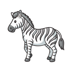 zebra vector icon, zebra vector illustration -simple illustration of zebra, perfect for zebra logos and icons and themed design 