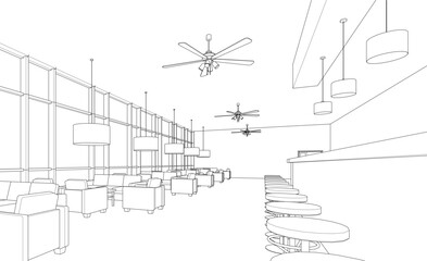 Architectural background 3d buildings