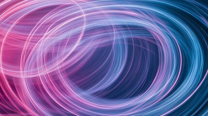 A pink and blue gradient background with numerous thin lines, a vector illustration in a circular pattern style, resembling a starry sky background. The composition features a light pink spiral group,