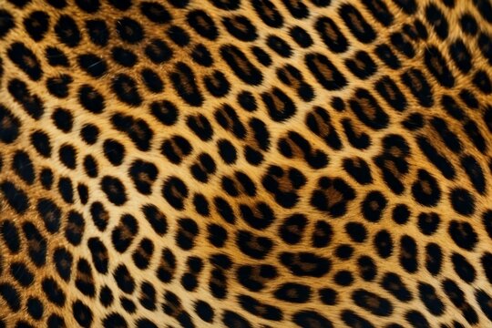 leopard skin background texture, real fur retro design, close-up wild animail hair modern , isolated on white background, , copy space for text,