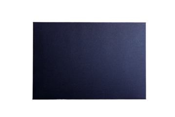 Mockup. Cardboard black box on the white isolated transparent background. Top view.