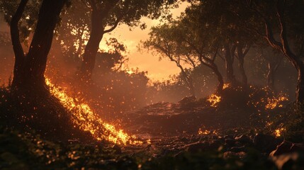 A Fire animation concept designed with artistic precision, blending realism and creativity