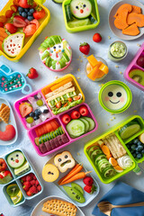 A Colorful Display of Creative and Healthy Bento Box Lunch Ideas for Kids