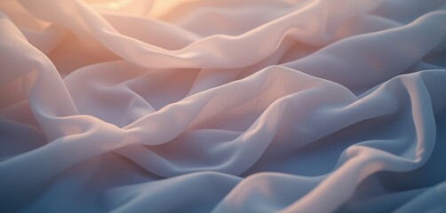 Obraz premium Gradient pink and blue chiffon with sparkling highlights