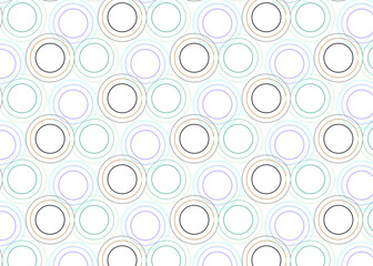 Geometric Pastel Cycles,Pastel Overlapping Circles Pattern Design for Background,Wallpaper,Carpet,Wrapping,Vector,Illustration,Fabric,Clothing Style