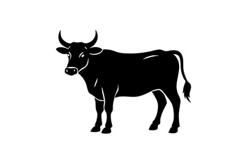 bull black vector illustration