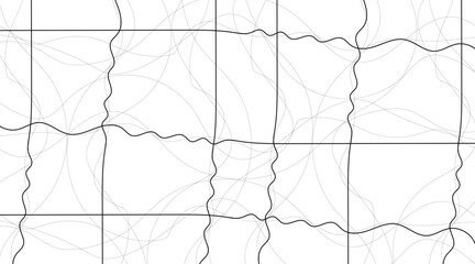 Abstract wave element for design. Digital frequency track equalizer. Stylized line art background. Vector illustration. Wave with lines created using blend tool. Curved wavy line, smooth stripe.