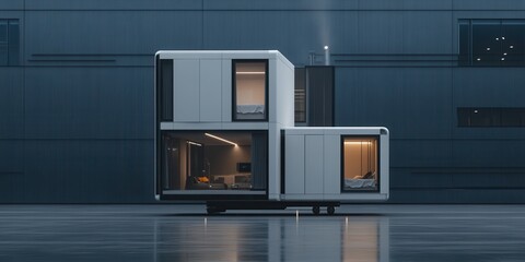 Modern modular home design with stylish minimalist architecture