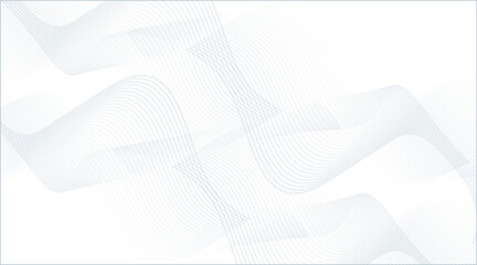 Abstract wave element for design. Digital frequency track equalizer. Stylized line art background. Vector illustration. Wave with lines created using blend tool. Curved wavy line, smooth stripe.