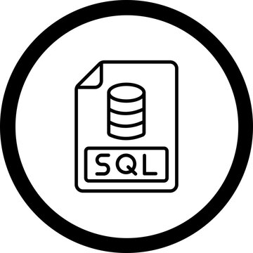 Sql Vector Icon Design