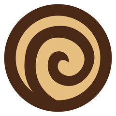 焼き菓子のアイスボックスクッキーのイラスト素材　ベクター