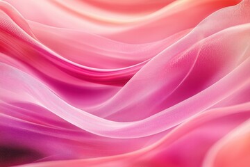 Abstract pink waves with flowing textures, capturing intricate details with a touch of abstraction