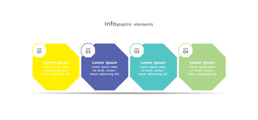 Vector infographic business template colorful design