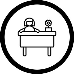 Florist Woman Vector Icon Design