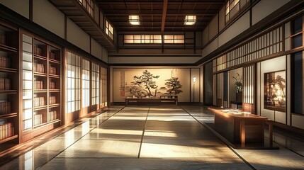 Abandoned Japanese College Interior 