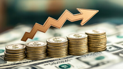 Stock market forex trading graph candlestick chart suitable for financial investment concept, business chart and coins