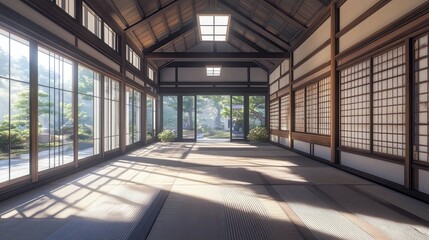 Abandoned Japanese College Interior 