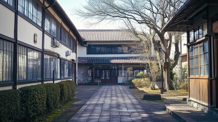 Abandoned Japanese College Interior 