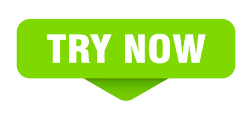 try now sticker. try now sign on transparent background