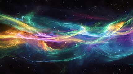 Obraz premium Abstract Background Of Aurora Flames