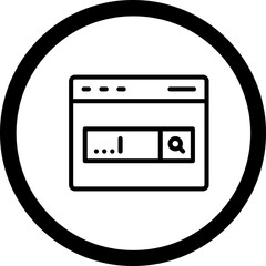 Search Bar Vector Icon Design