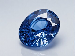 Fototapeta premium Brilliant Blue Sapphire Gemstone