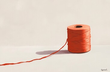 thread on a white background