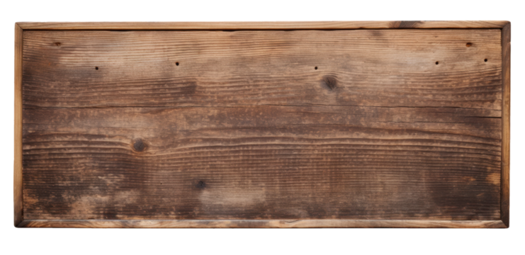 wooden textured pin board isolated on white or transparent png