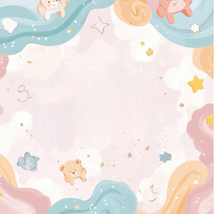 Cute Baby Book Cover Design with Playful Elements