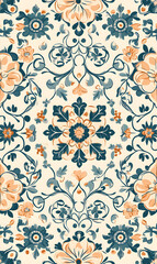 Collection of Tile Patterns Featuring Intricate Geometric and Floral Motifs, Hand-Drawn Doodles, and Traditional Ethnic Designs in Muted and Vibrant Color Palettes