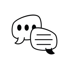 Conversation vector icon
