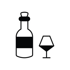 Wine vector icon
