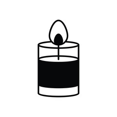 Candle vector icon