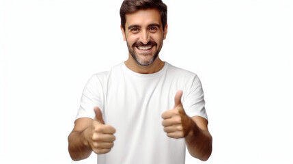 Fototapeta premium man showing thumbs up
