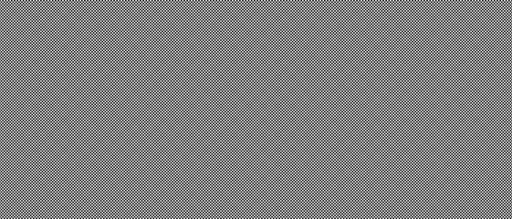 Chess board optical visual illusion, checkerboard banner template. Small black and white checker squares, vector abstract background.