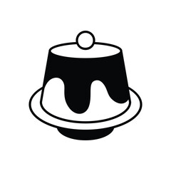 Pudding vector icon