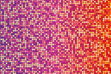 Halftone honeycomb science and technology template background, disco glowing screen monitor, vector design banner.