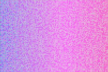 Halftone fade mosaic background, vector retro neon disco banner template.