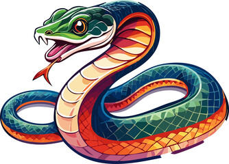 Obraz premium snake isolated ai generative