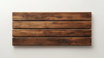 Rustic Wooden Planks Displayed on a Neutral Background Surface