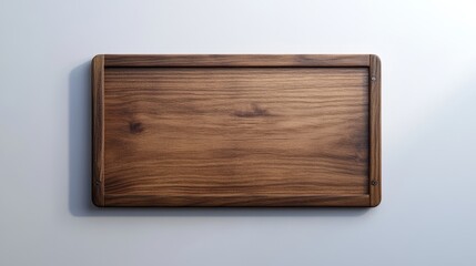 Rustic Wooden Board on Gray Background for Kitchen and Dining Use