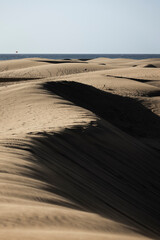 sand dunes on the beach, desert, Maspalomas, Gran Canaria