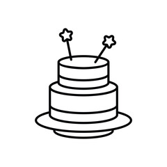 Birthday Cake vector icon