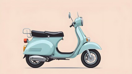 Obraz premium 、スクーターのイラスト