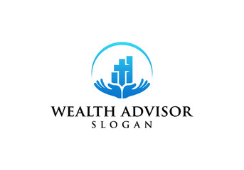 Financial Advisor Logo Design Vector. Christian Advisor.