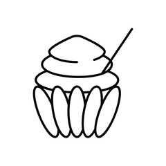 Cupcake vector icon